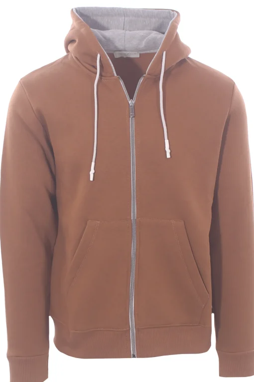 felpa marsupio full zip