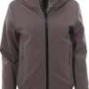 Felpa zip con pettorina e cappuccio