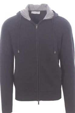 full zip cappuccio doppiato