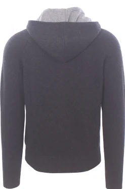 full zip cappuccio doppiato
