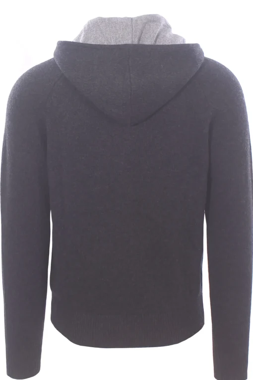 full zip cappuccio doppiato
