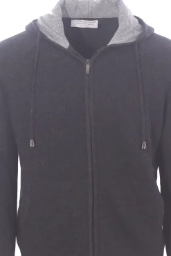 full zip cappuccio doppiato