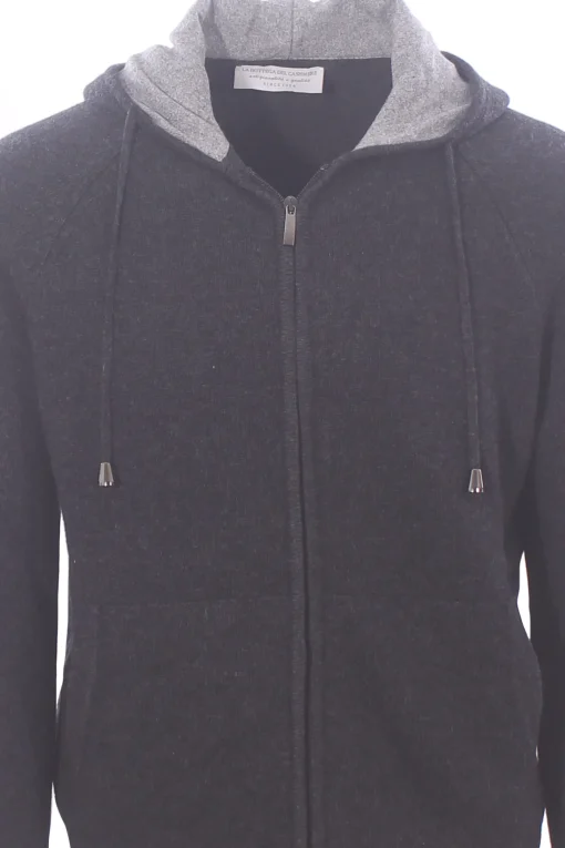 full zip cappuccio doppiato