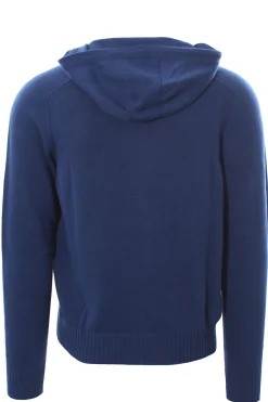 full zip cappuccio in cotone