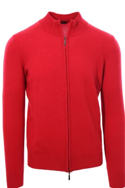 Full zip in lana e cashmere
