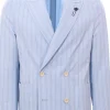 giacca camicia in cotone a righe
