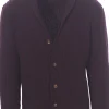giacca cardigan in maglia a coste