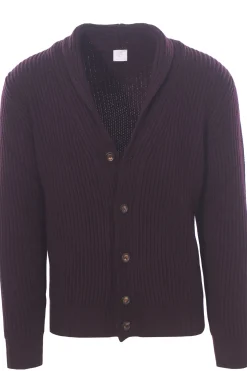 giacca cardigan in maglia a coste