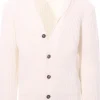 giacca cardigan in maglia a coste