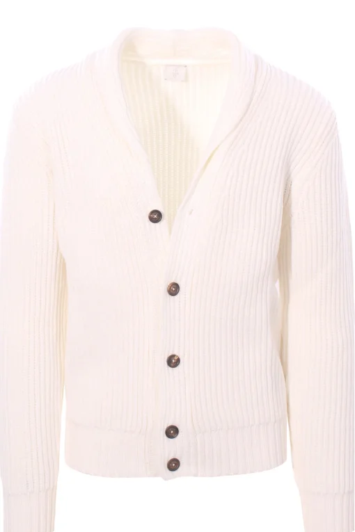 giacca cardigan in maglia a coste