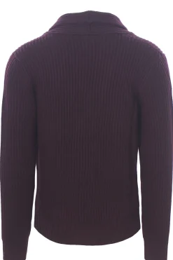 giacca cardigan in maglia a coste