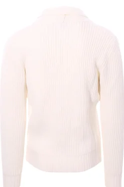 giacca cardigan in maglia a coste