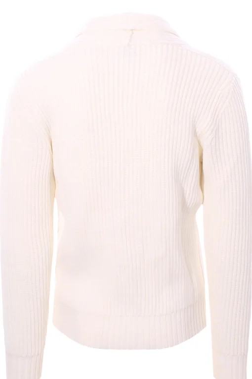 giacca cardigan in maglia a coste