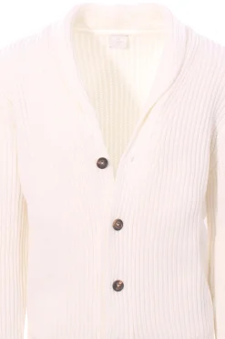 giacca cardigan in maglia a coste