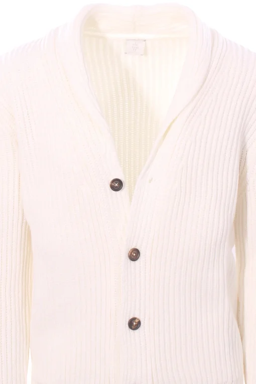 giacca cardigan in maglia a coste