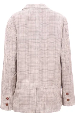 Giacca doppiopetto velvet check
