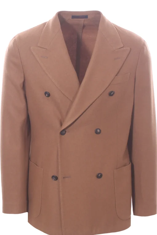 giacca in cashmere lavato