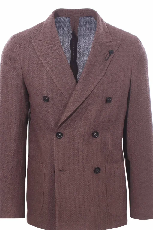 giacca liknit in jersey di cotone