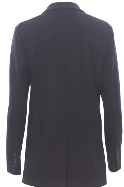 Giacca lunga doppiopetto in lana e cashmere