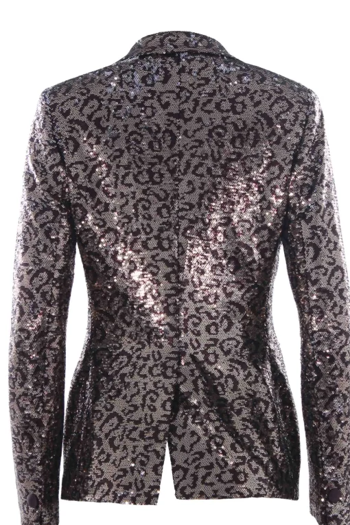 Giacca monopetto con paillettes
