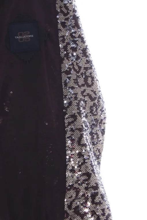 Giacca monopetto con paillettes
