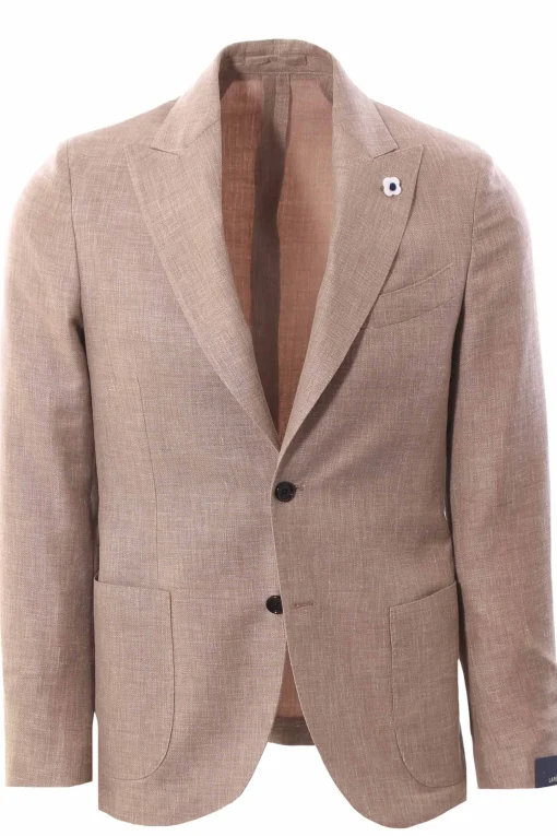 Giacca special line in lana lino e seta