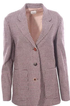 Giacca vichy in lana vergine