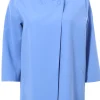Giaccone in neoprene doppio petto con spacchi