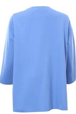 Giaccone in neoprene doppio petto con spacchi