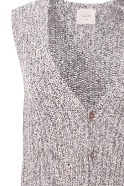 Gilet paillettes tricot