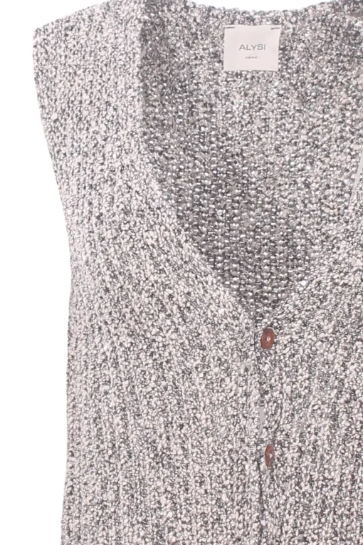 Gilet paillettes tricot