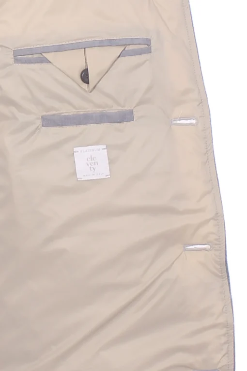 gilet piumino in lino