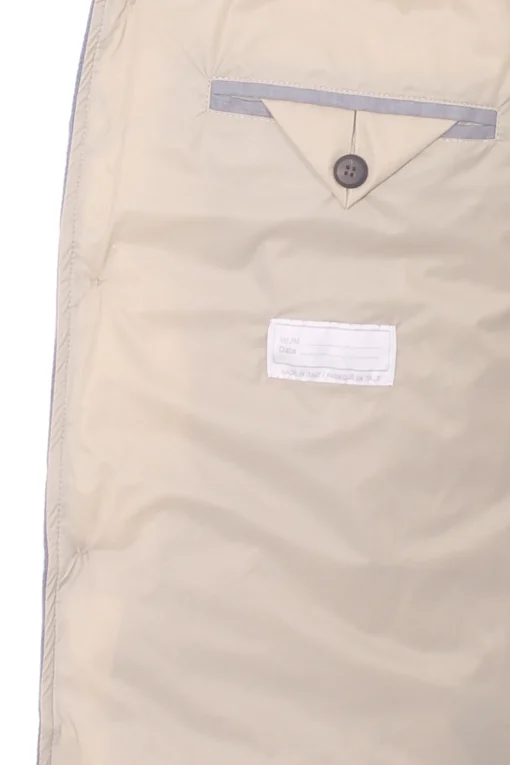 gilet piumino in lino