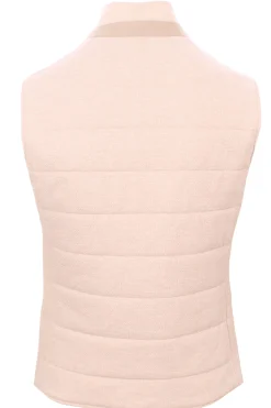 gilet reversibile in lino e cotone