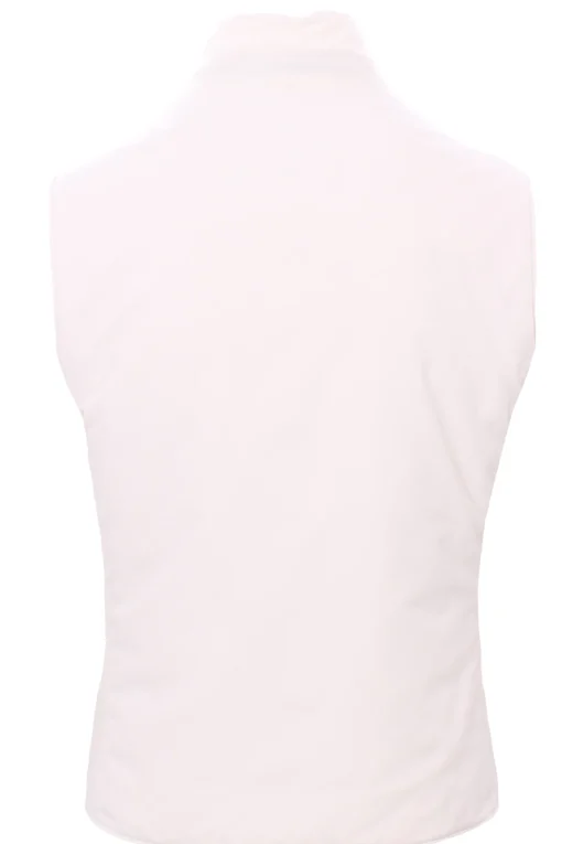 gilet reversibile in lino e cotone
