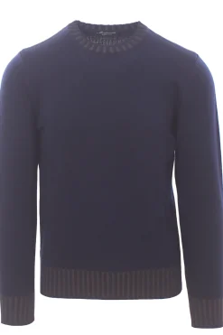 girocollo bordi vanisè in lana merino