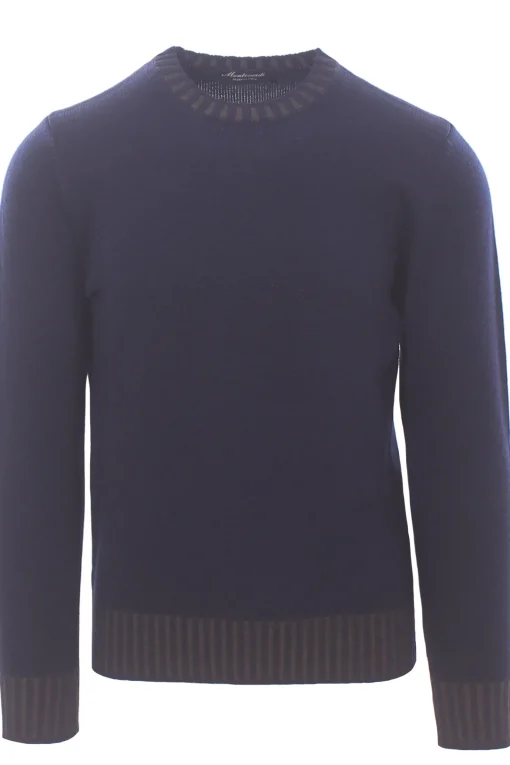 girocollo bordi vanisè in lana merino