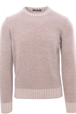 girocollo bordi vanisè in lana merino