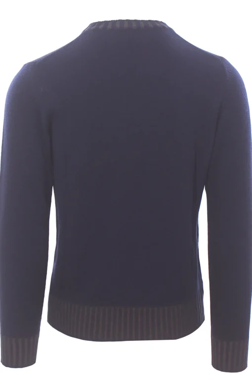 girocollo bordi vanisè in lana merino