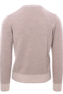girocollo bordi vanisè in lana merino