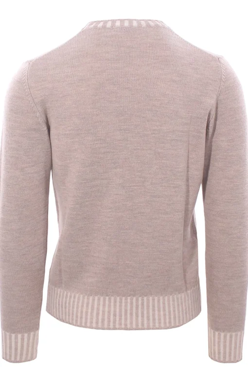 girocollo bordi vanisè in lana merino