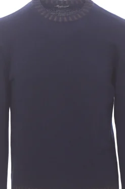 girocollo bordi vanisè in lana merino