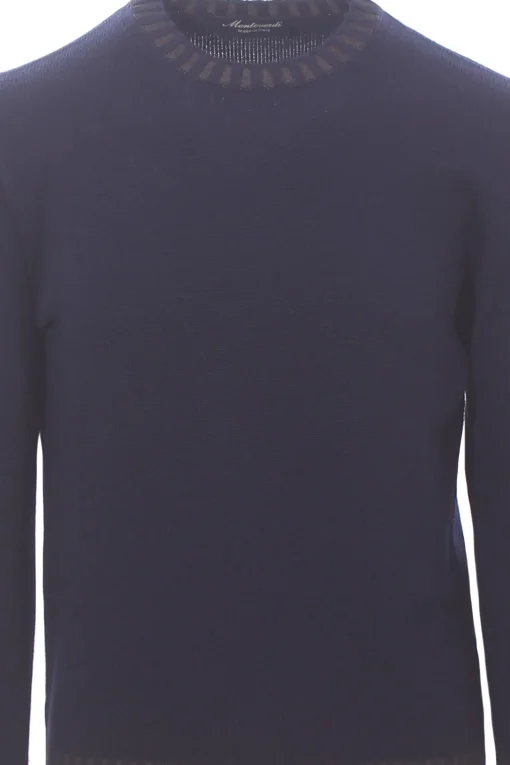 girocollo bordi vanisè in lana merino