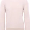 girocollo in cashmere grana riso