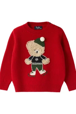Girocollo in lana orso natale