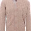 giubbino trecce in lana e cashmere