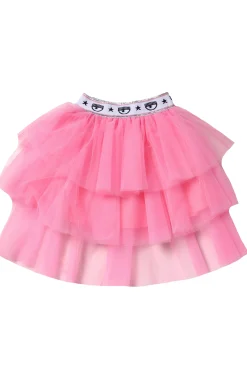 Gonna in tulle con frange