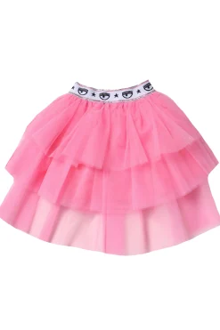 Gonna in tulle con frange