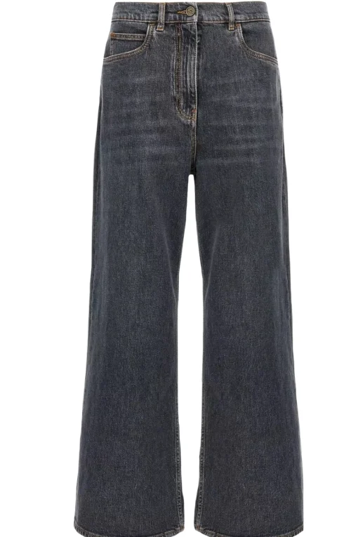Jeans cinque tasche vita alta
