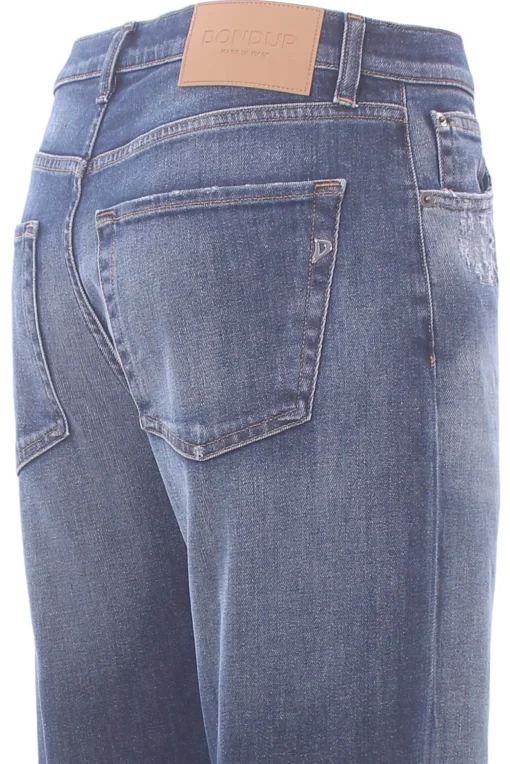 Jeans icon con rotture e risvolto